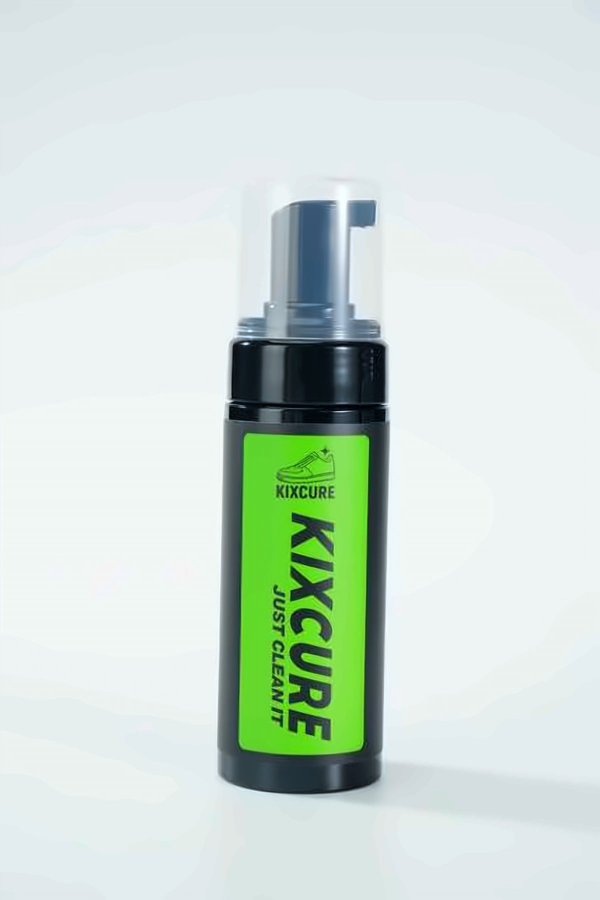 KIXCURE sneaker cleaning foam bottle, Just Clean It